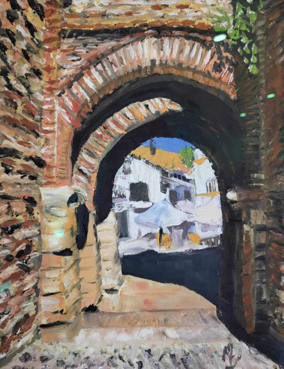 Puerta de Almocabar- Ronda, Spain by Gail Knecht  Image: Amazing defensive walls of the city of Ronda, Spain. 