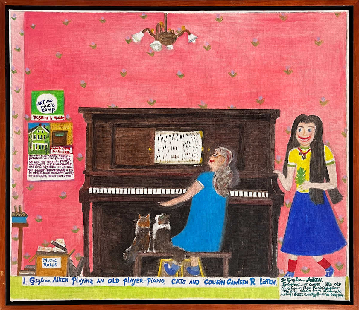 I, Gayleen Aiken Playing an Old Player-Piano... by Gayleen Aiken 