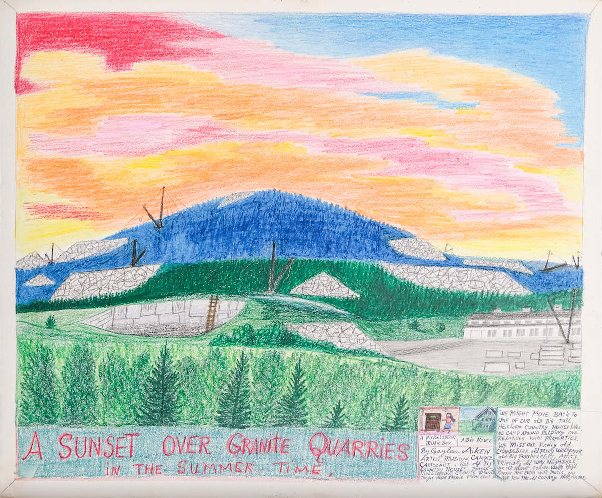 A Sunset Over Granite Quarries in the Summer Time by Gayleen Aiken 