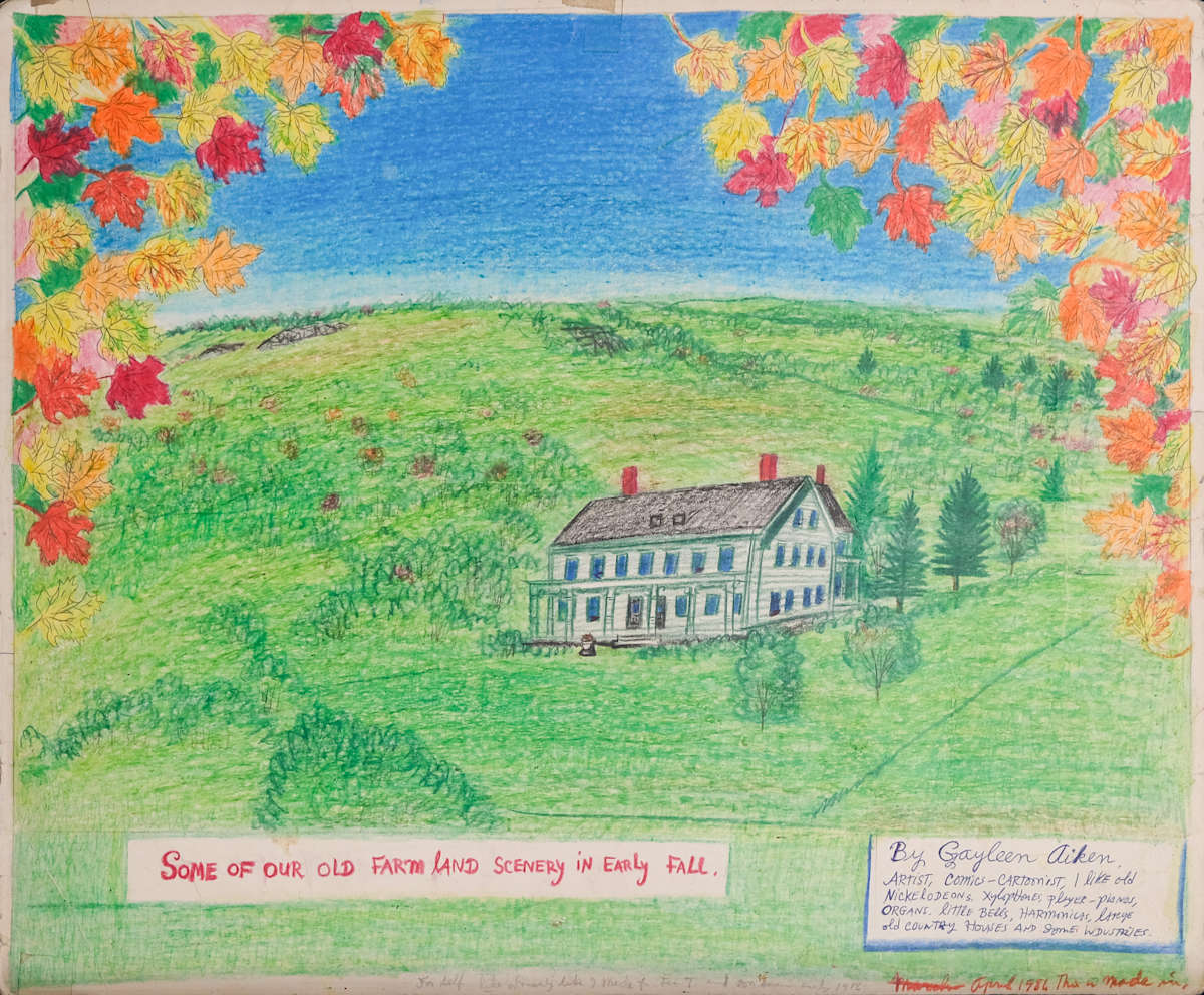 Some of our Old Farm Land Scenery in Early Fall by Gayleen Aiken 