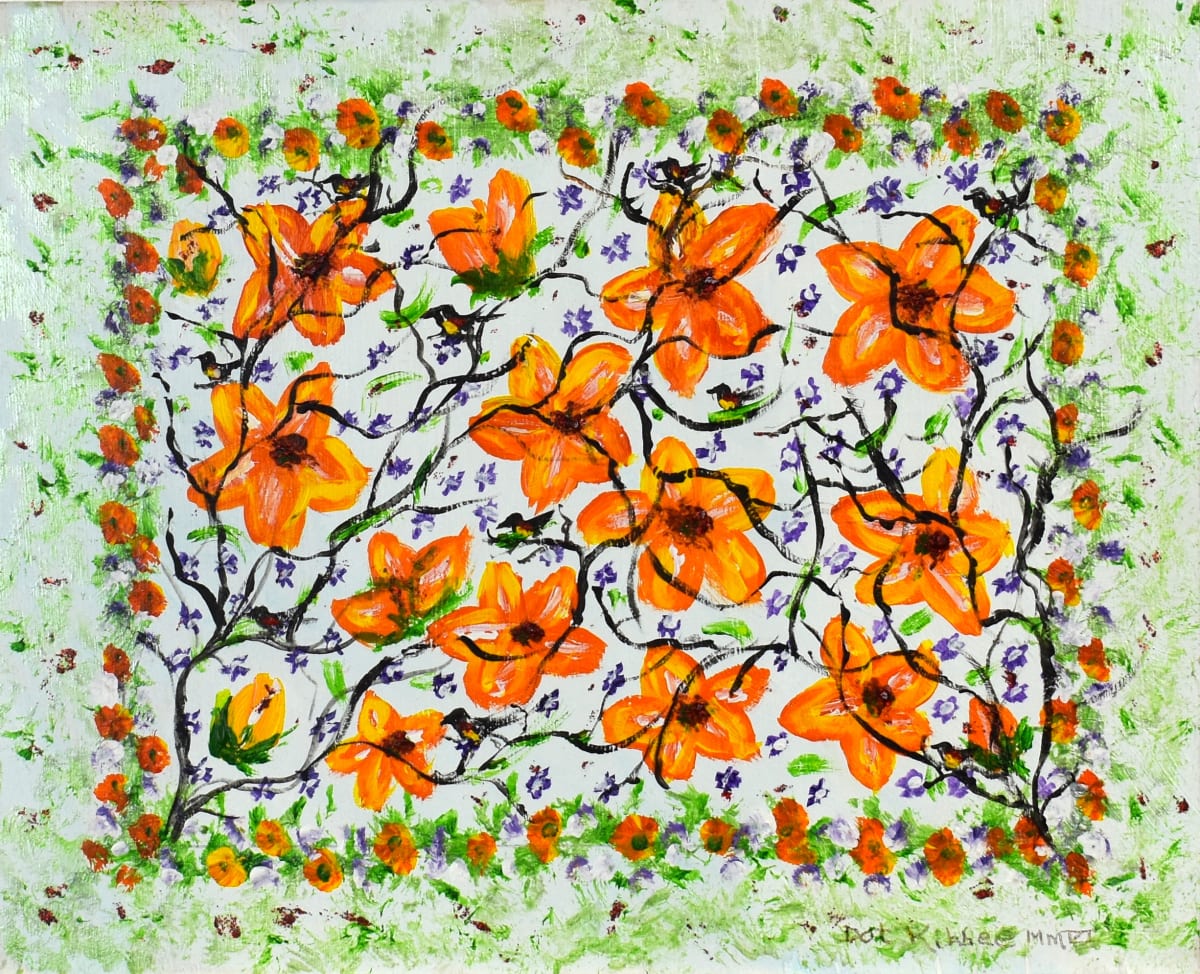 Birds, Branches & Flowers by Dot Kibbee, Image 1.