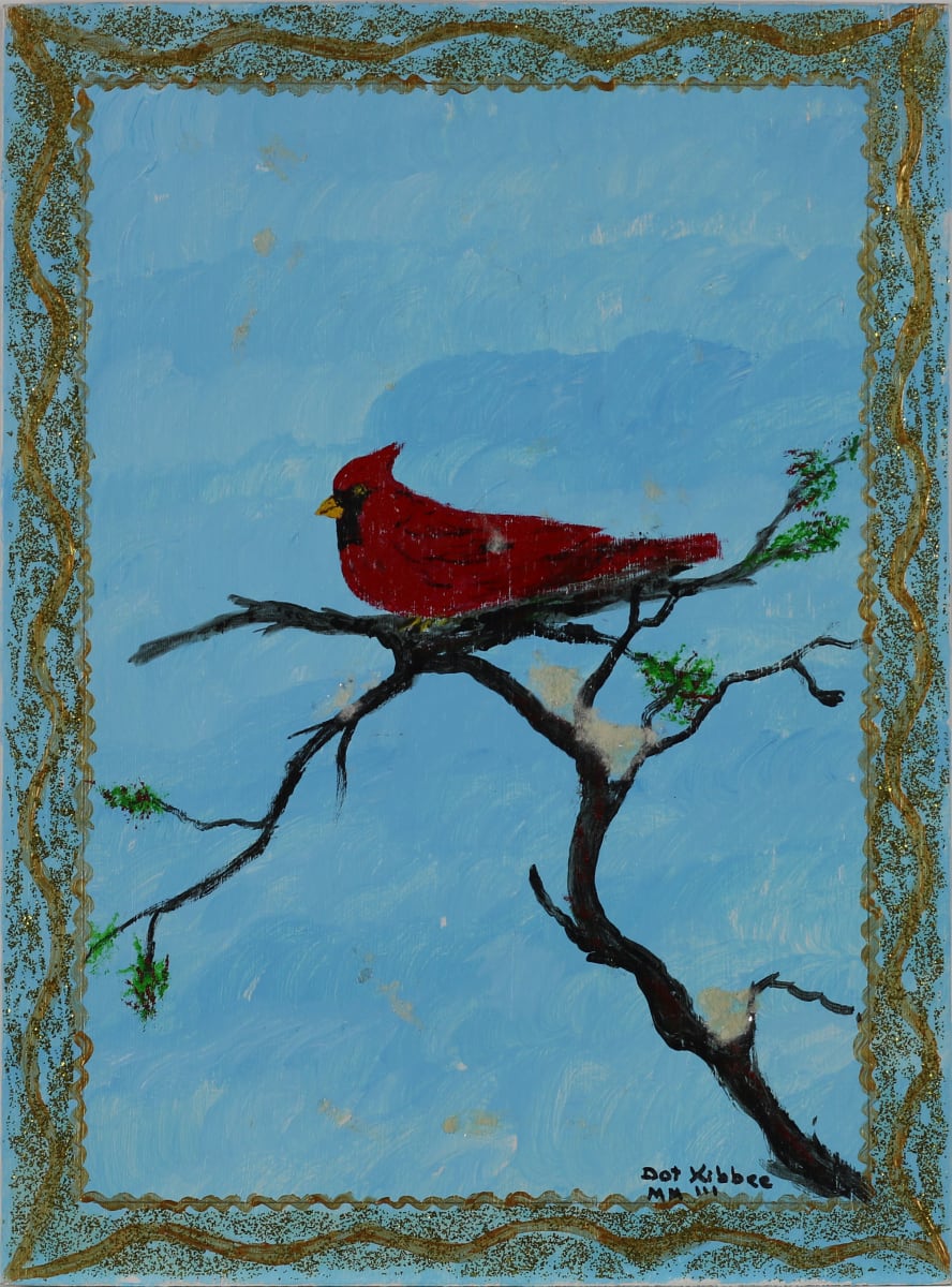 Cardinal - Early Snow by Dot Kibbee 