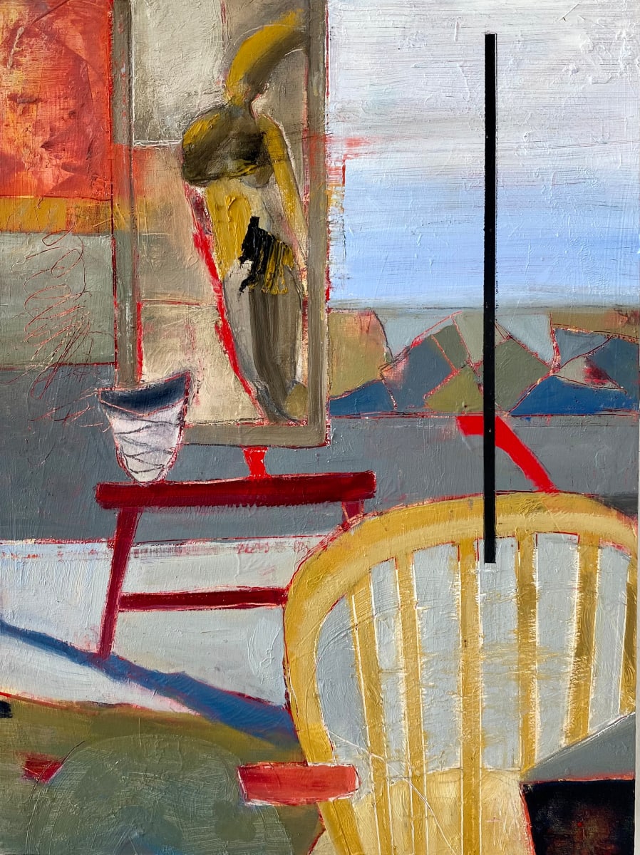 Ochre Chair (Views & Vantage Points) by Theresa Vandenberg Donche 