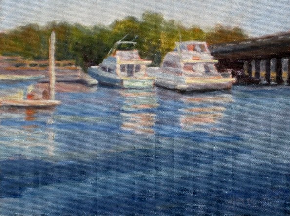 Boats Aglow by Sonia Kane 