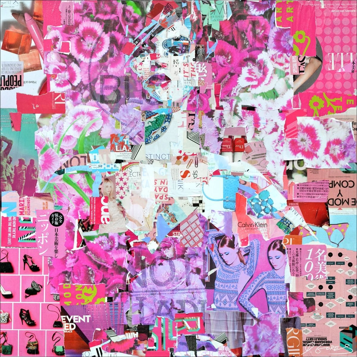 Full Volume Floral Pink by Derek Gores by Derek Gores Gallery 