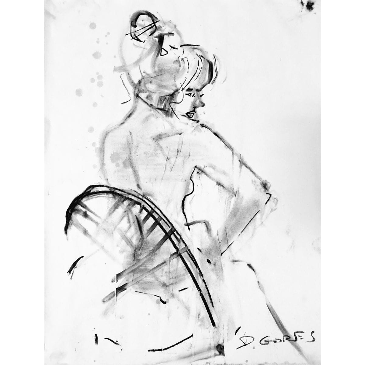 Seated Figure by Derek Gores by Derek Gores Gallery 