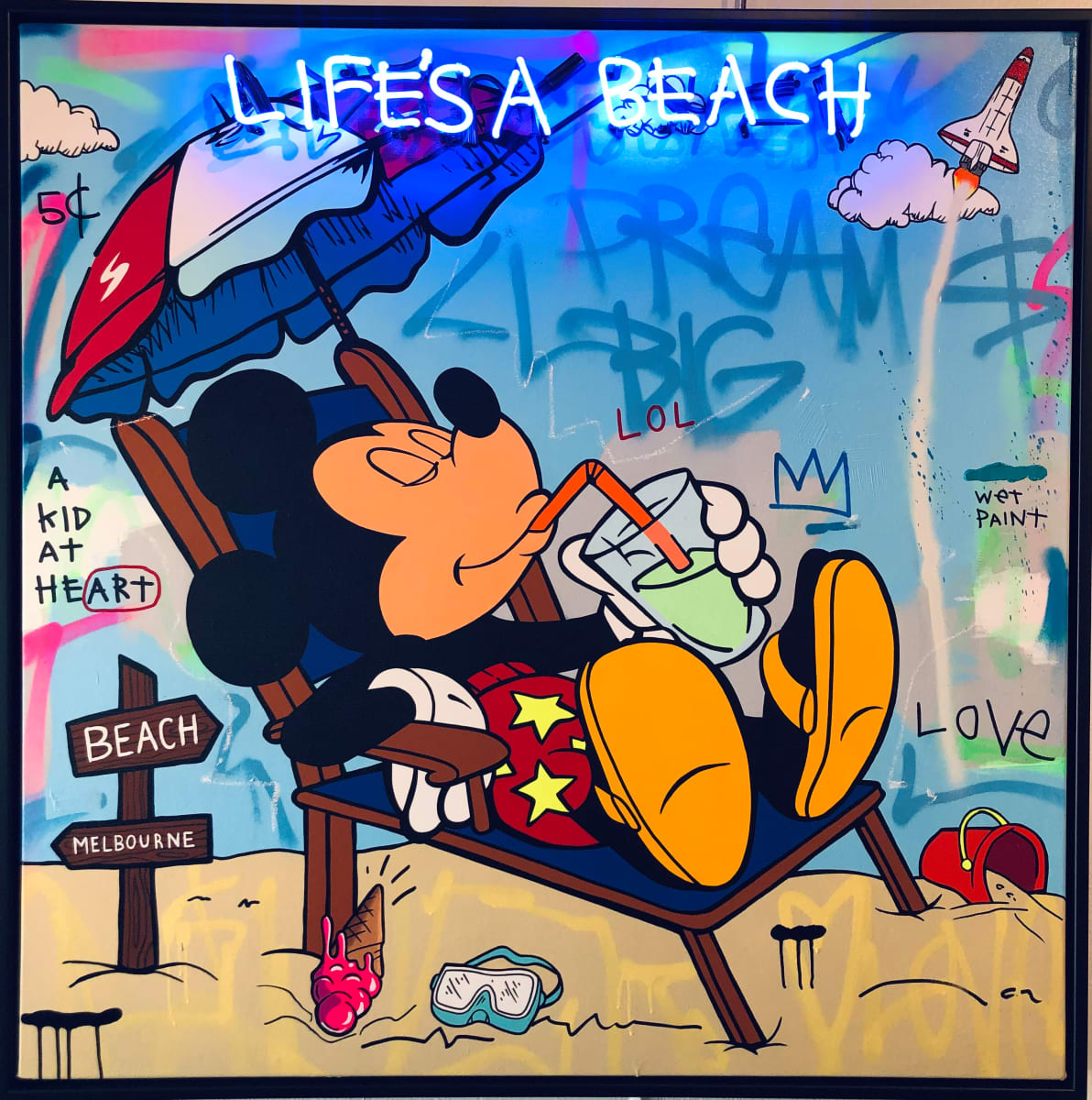 Life's A Beach by Zemog by Derek Gores Gallery 