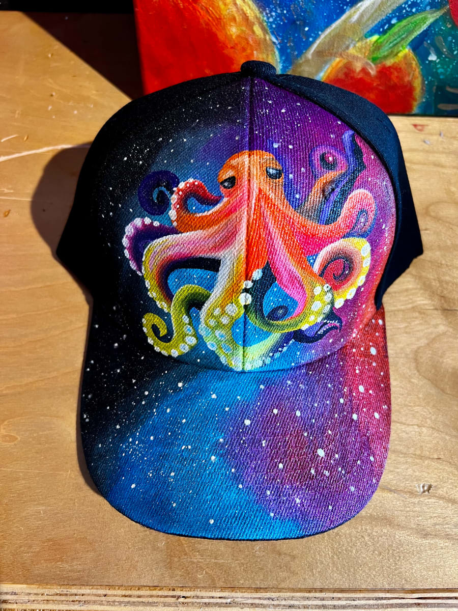 Octopus in Space Hat by Laura Daughetry by Derek Gores Gallery 