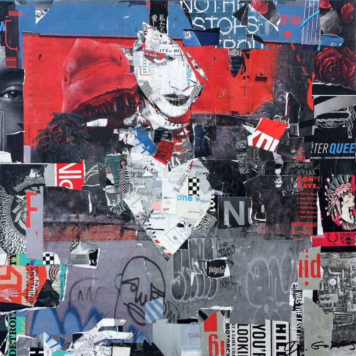 Nothing Stops Red Everything by Derek Gores by Derek Gores Gallery 