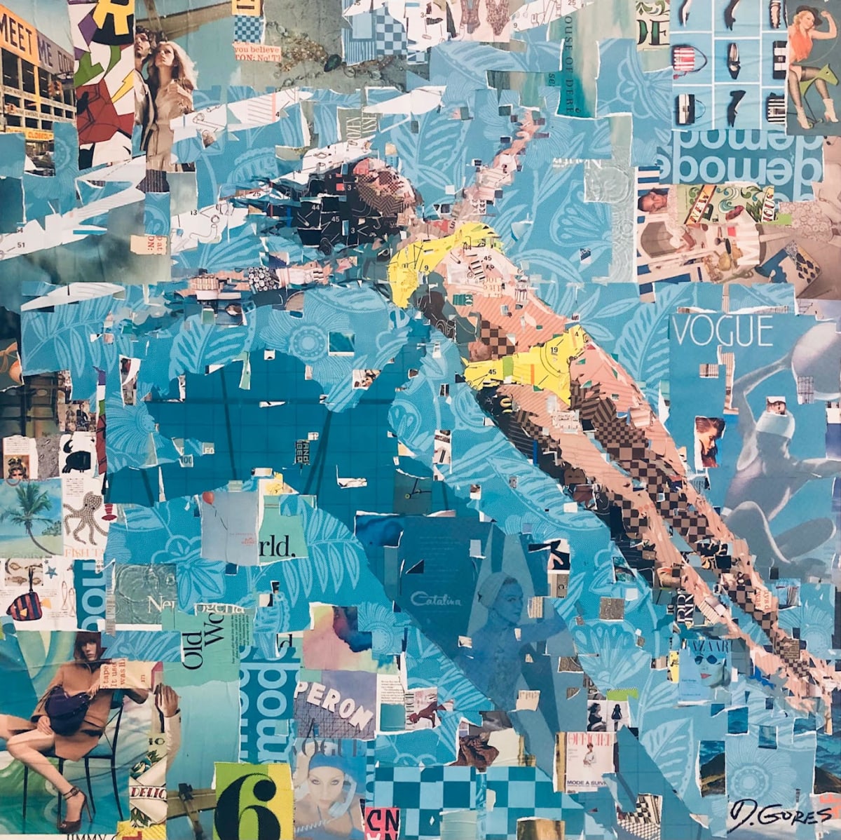 Sea of Tranquility Yellow Miami by Derek Gores by Derek Gores Gallery 