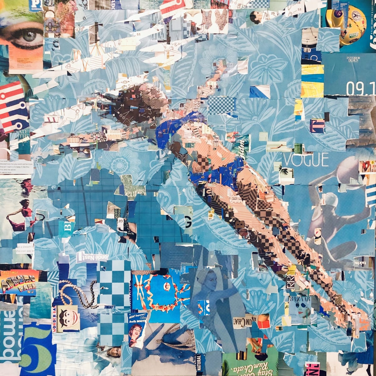 Sea of Tranquility Cobalt by Derek Gores by Derek Gores Gallery 