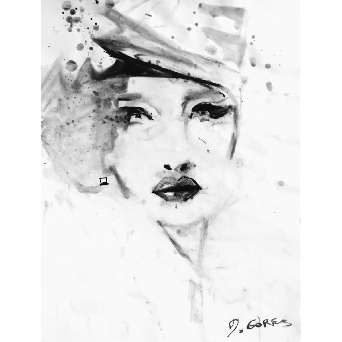 Wet Drawing 13 by Derek Gores by Derek Gores Gallery 
