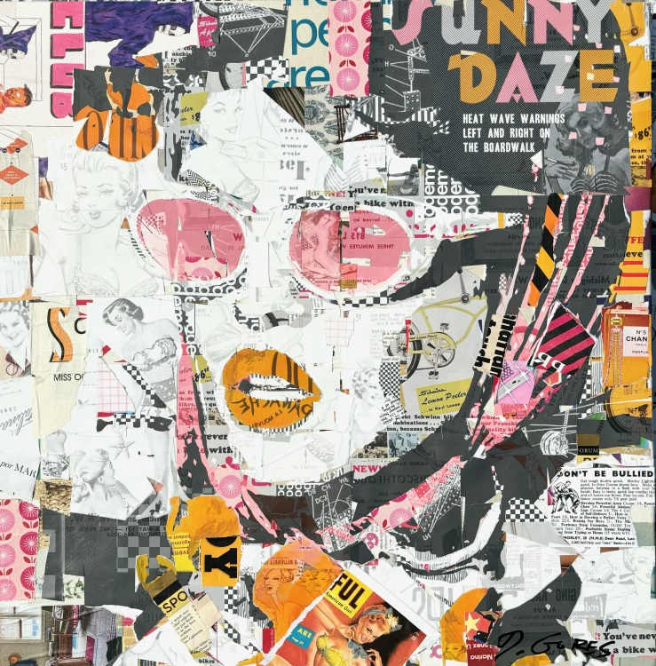 Full Volume NYC Pink and Orange by Derek Gores by Derek Gores Gallery 