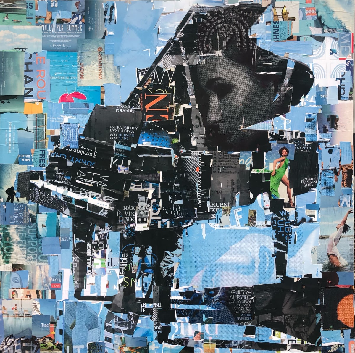 Fierce Music Blue XL by Derek Gores by Derek Gores Gallery 