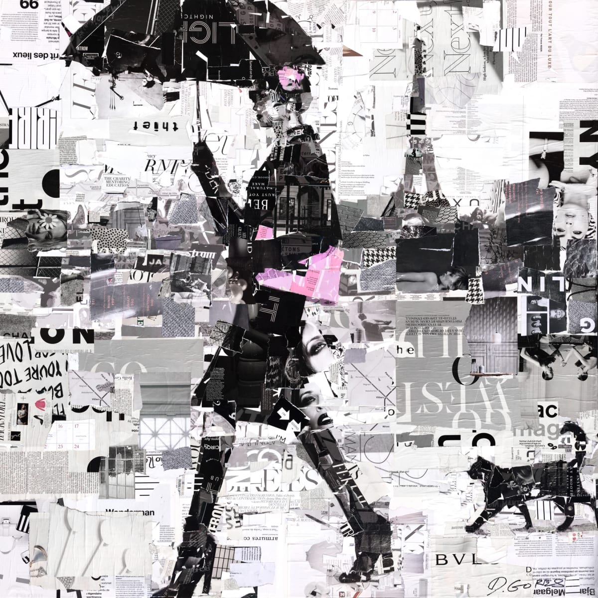 Cleverness du Chat, Pink by Derek Gores by Derek Gores Gallery 