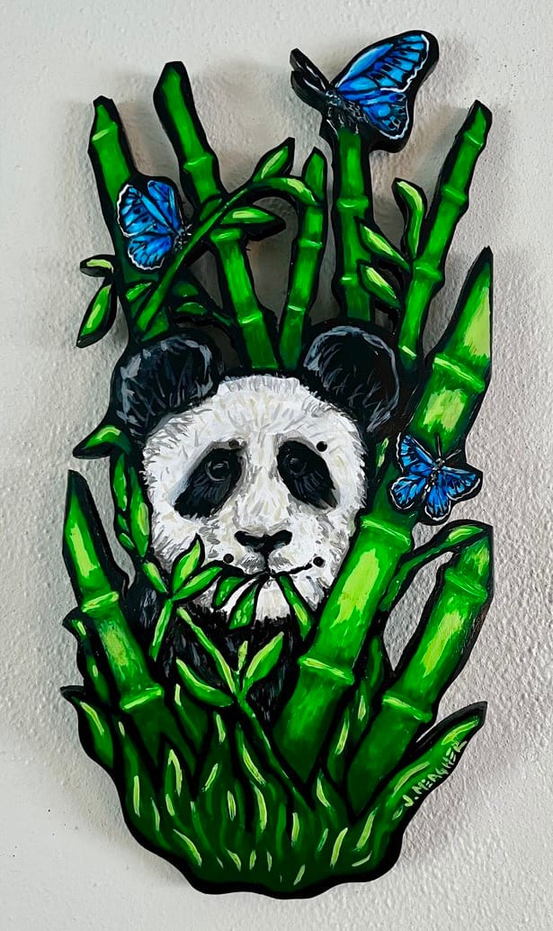 Giant Panda in Bamboo by Petal & Bone by Derek Gores Gallery 