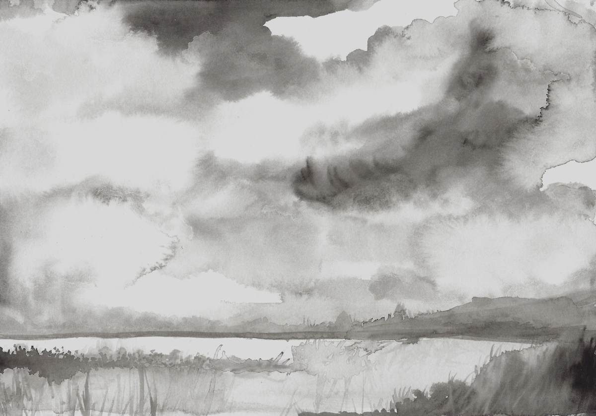 Stormy Landscape 1 by Andrea Shear 