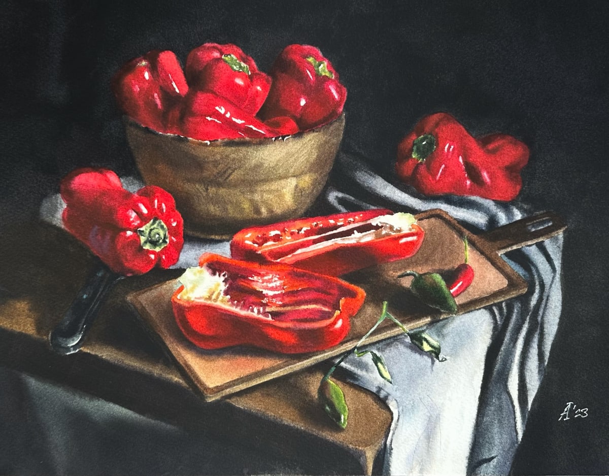 Peppers by Irina Anikeeva 