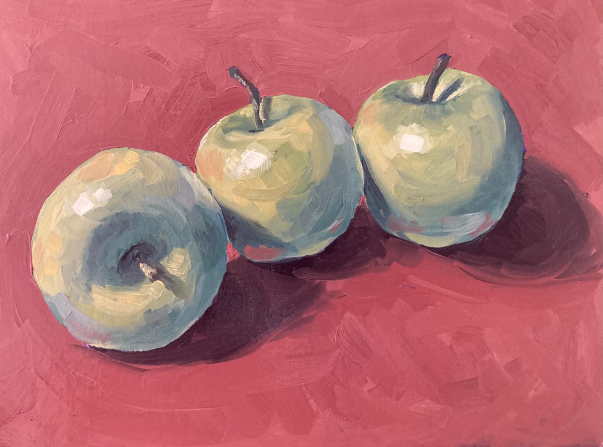 Apples on Red by Kenny Armstrong 