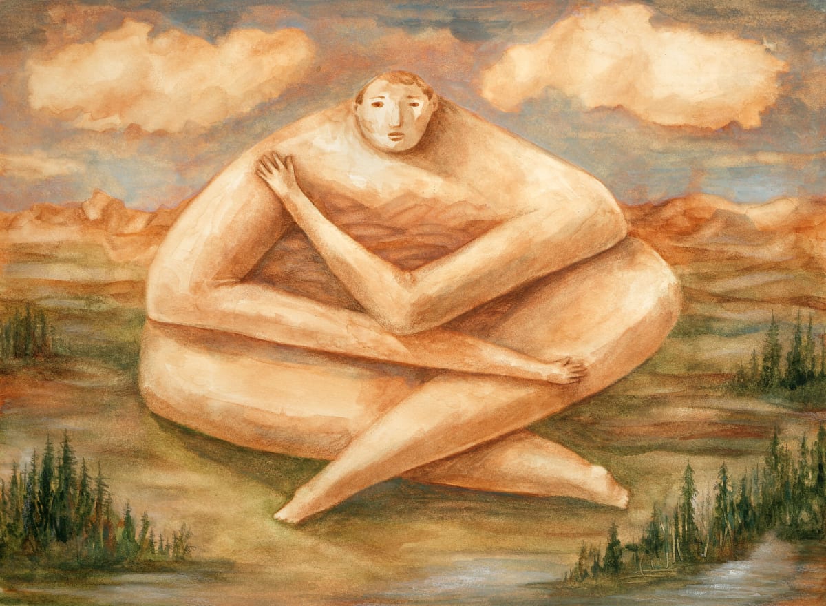 Figure in Landscape by Janet Atkinson 