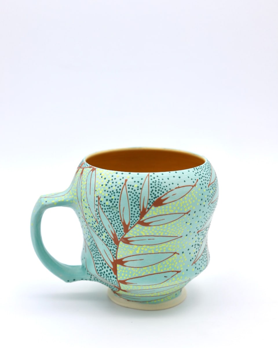 Seafoam Palm Mug by Olivia Avery, Image 3.