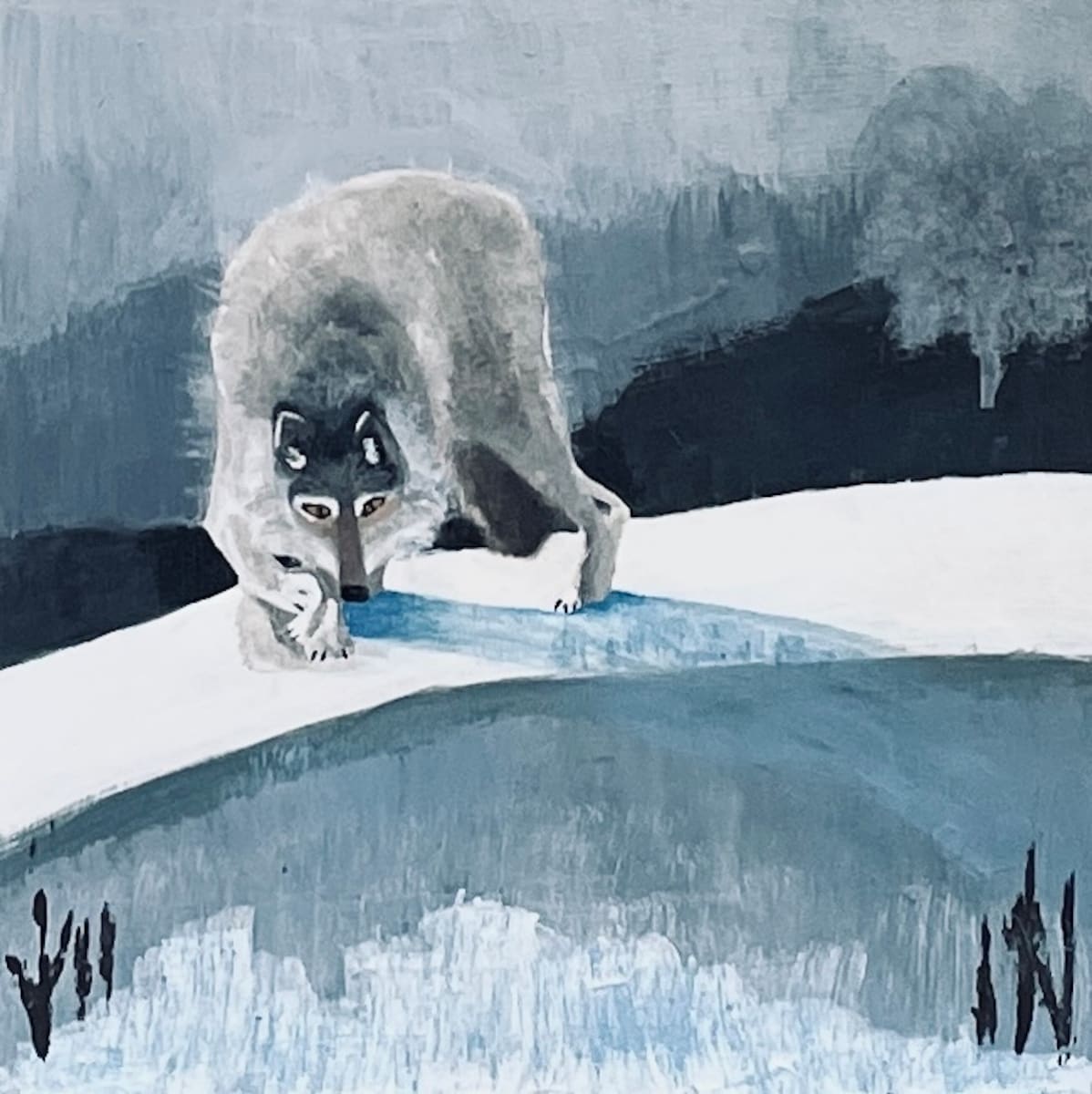 Lone Wolf at Lone Tree by Carol Babington 