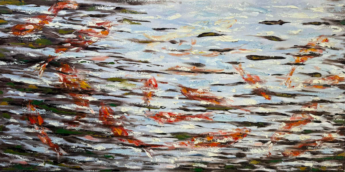 Serene Koi Pond by Ed Barfatani, Image 1.