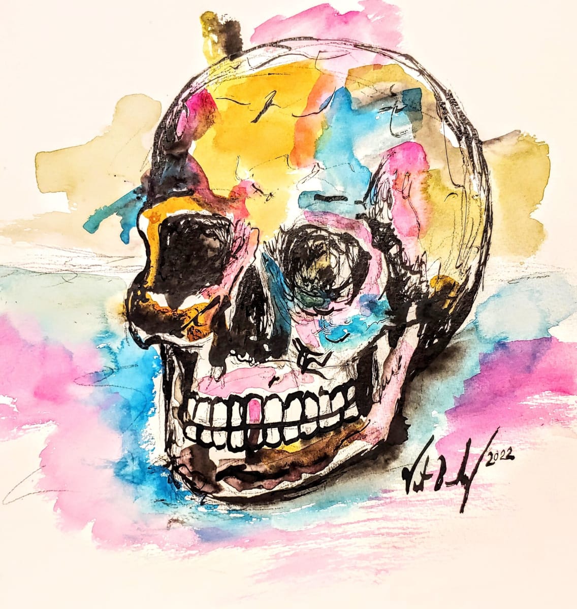 Skull Study 3 by Vincent Benavidez 