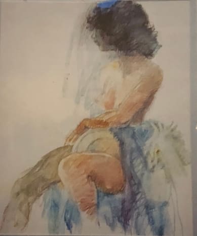 Nude Draped Model by Bernette Derpaulian 