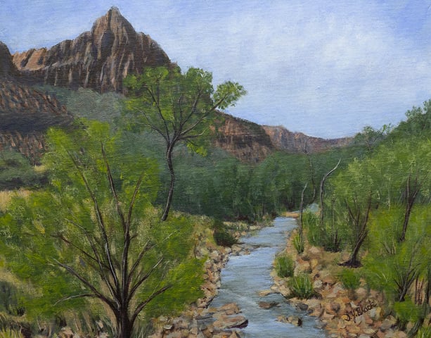 Virgin River, Zion National Park by Sharon Black 