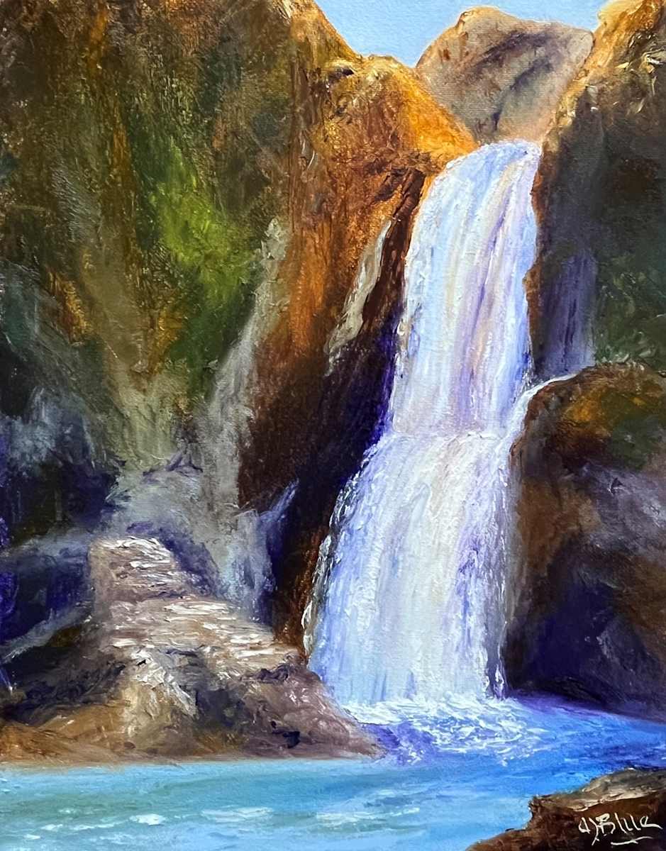 Waterfall in the Mountains by Alice Blue, Image 5.