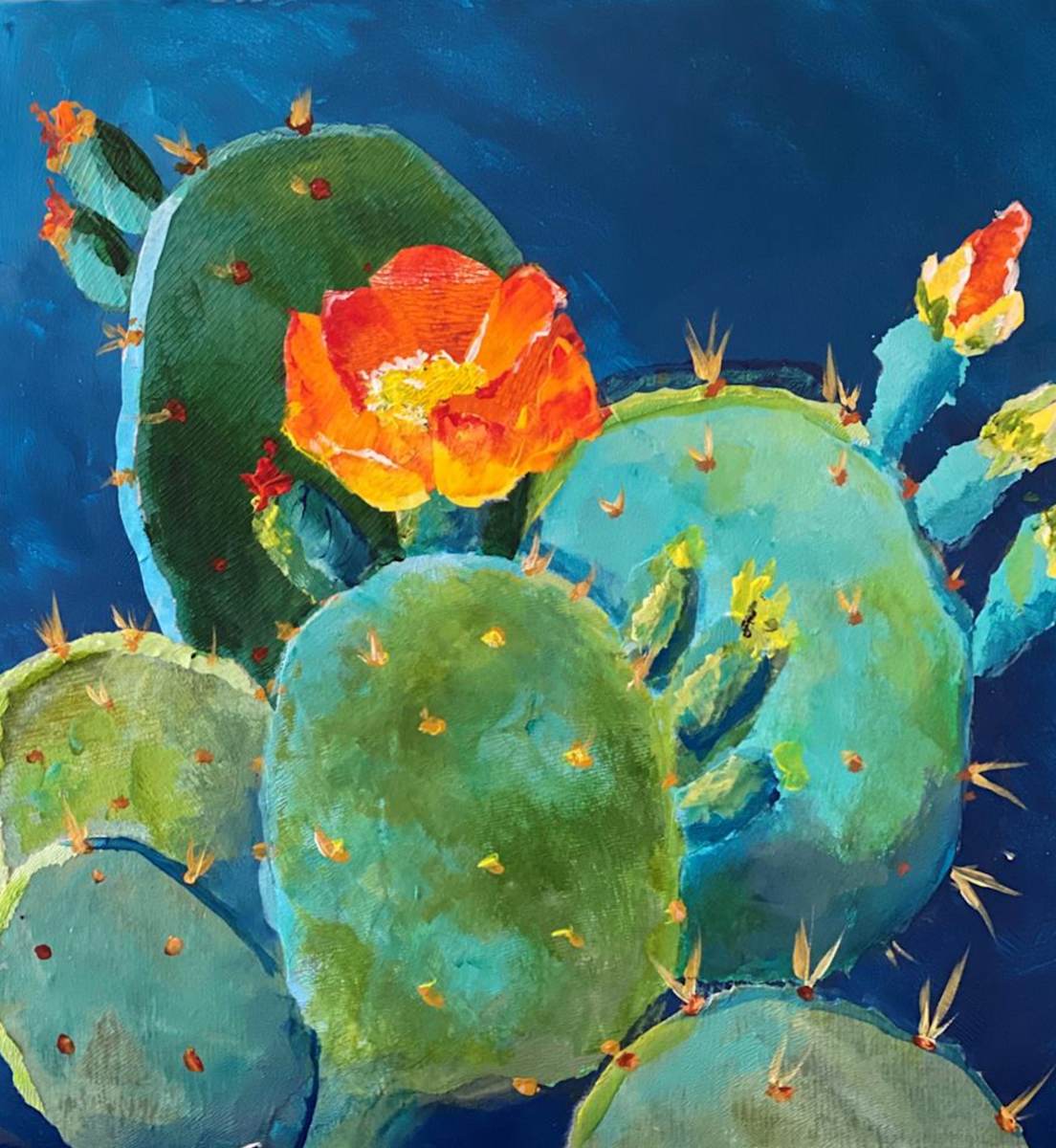 Cactus in Blue by J. Breniff 
