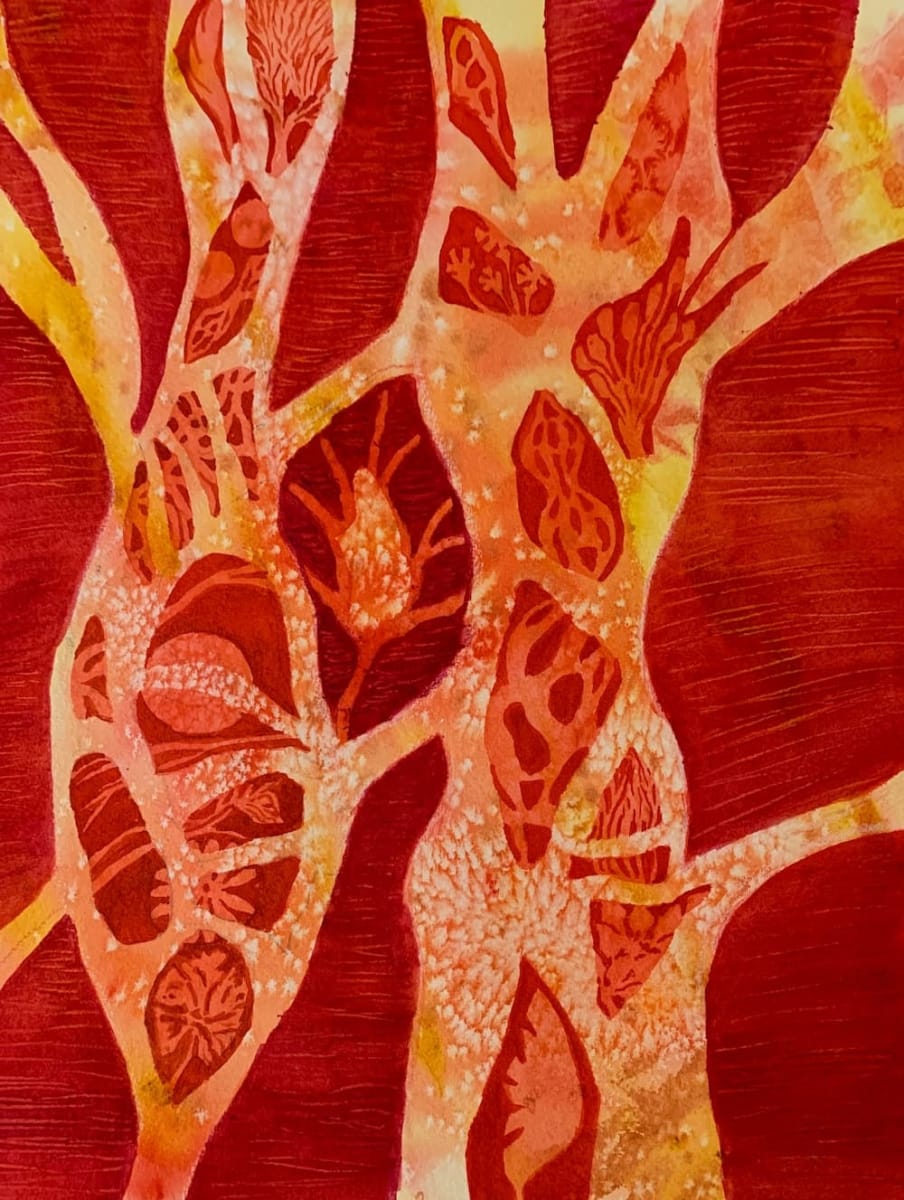 Secret Forest in Red by Judith Callison 