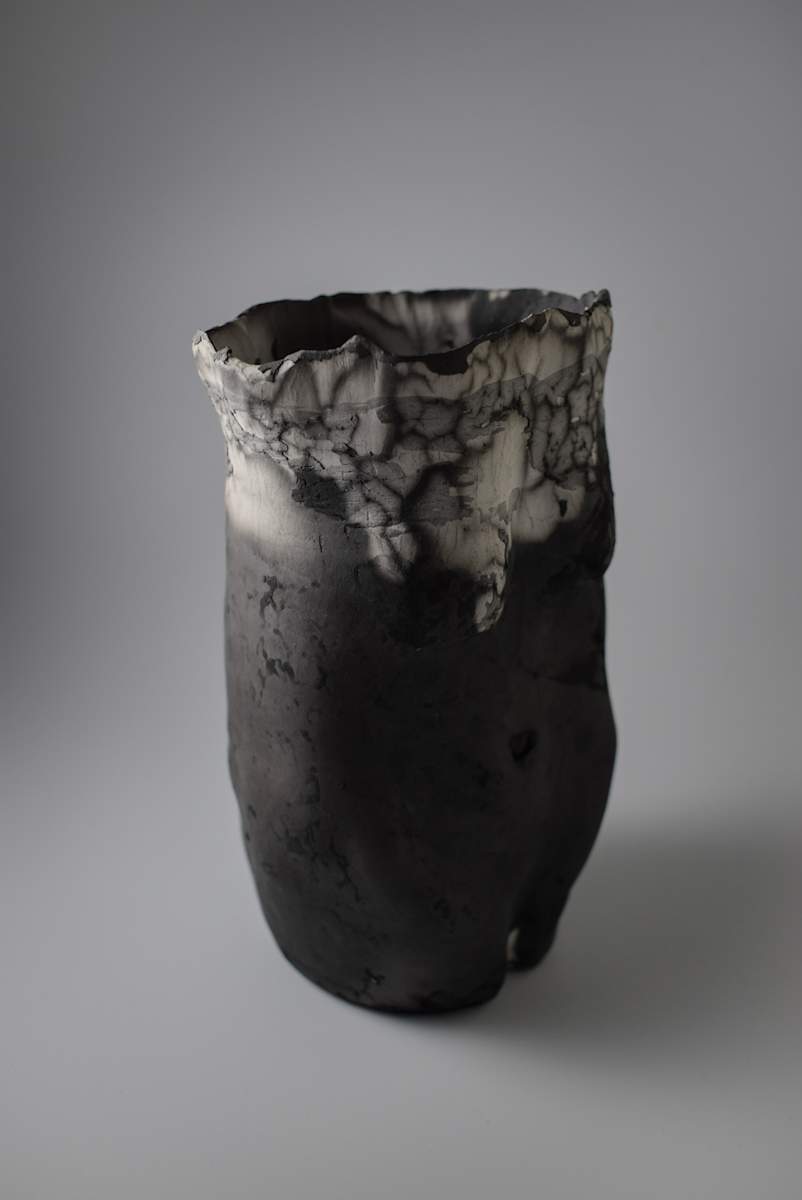 Naked Raku Vessel by Cari Jean 