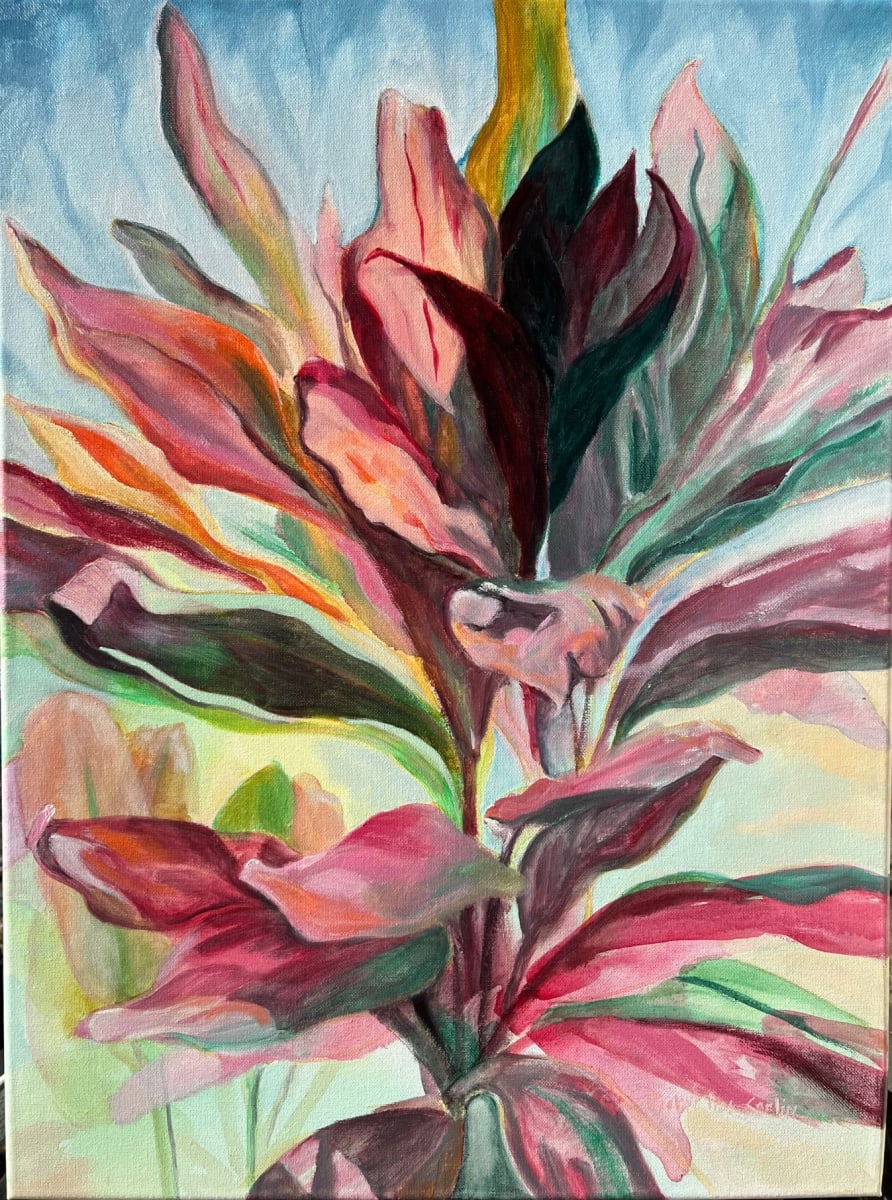 Ti Leaves by Jackie Pias Carlin 