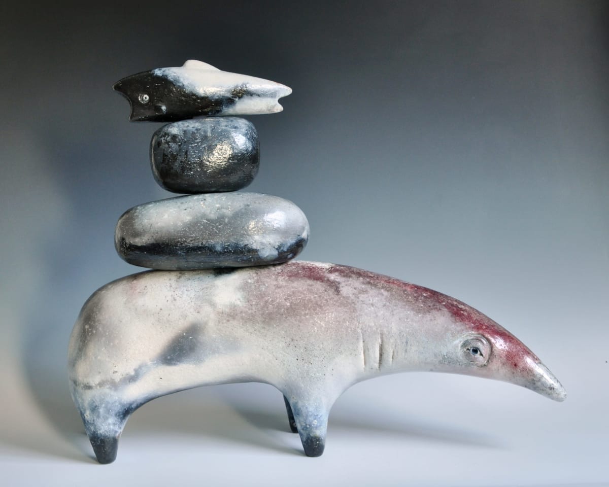Singing Fish Stack with Pangolin by Carol Horst 