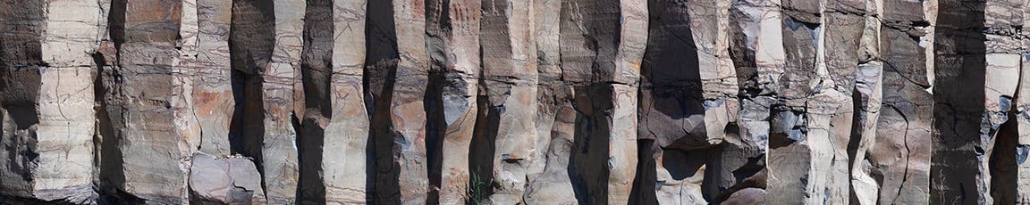 Basalt Columns - Photograph - 13 Inches x 36 Inches - $375 by David Carrothers 