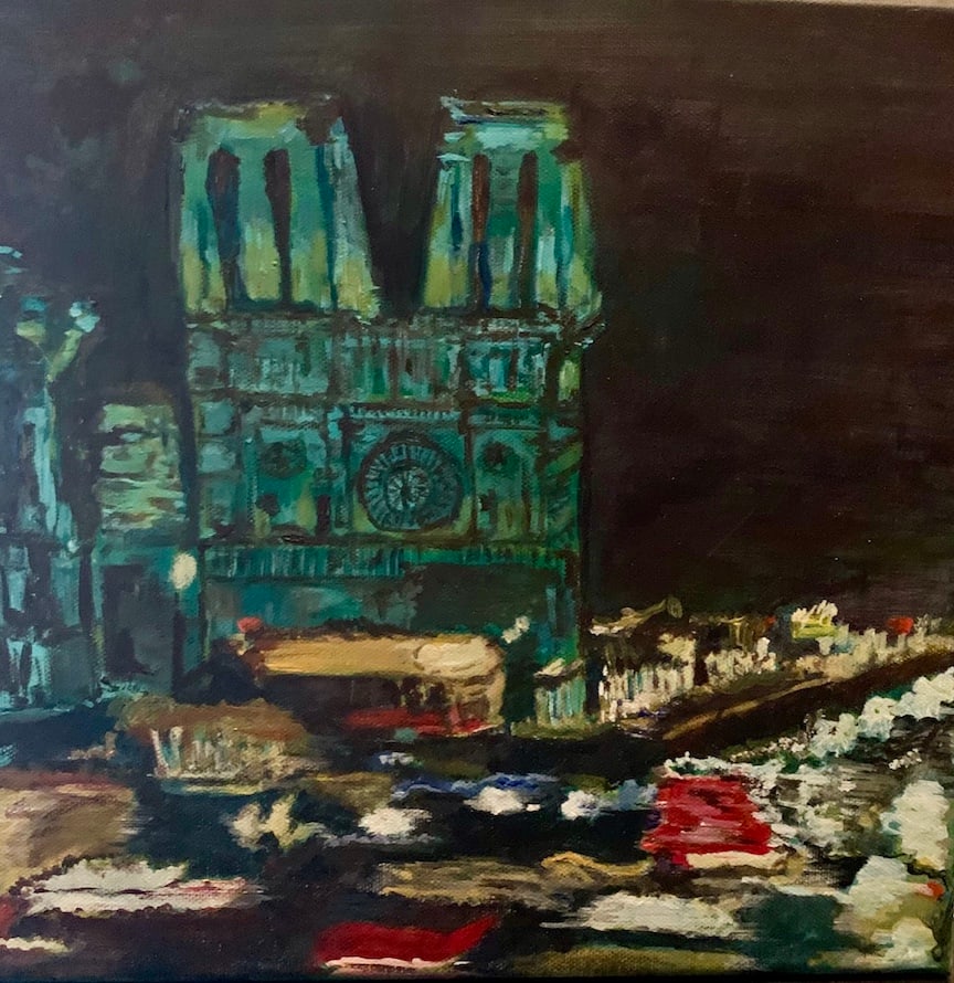 The City of Lights at Night by Gena Casciano 