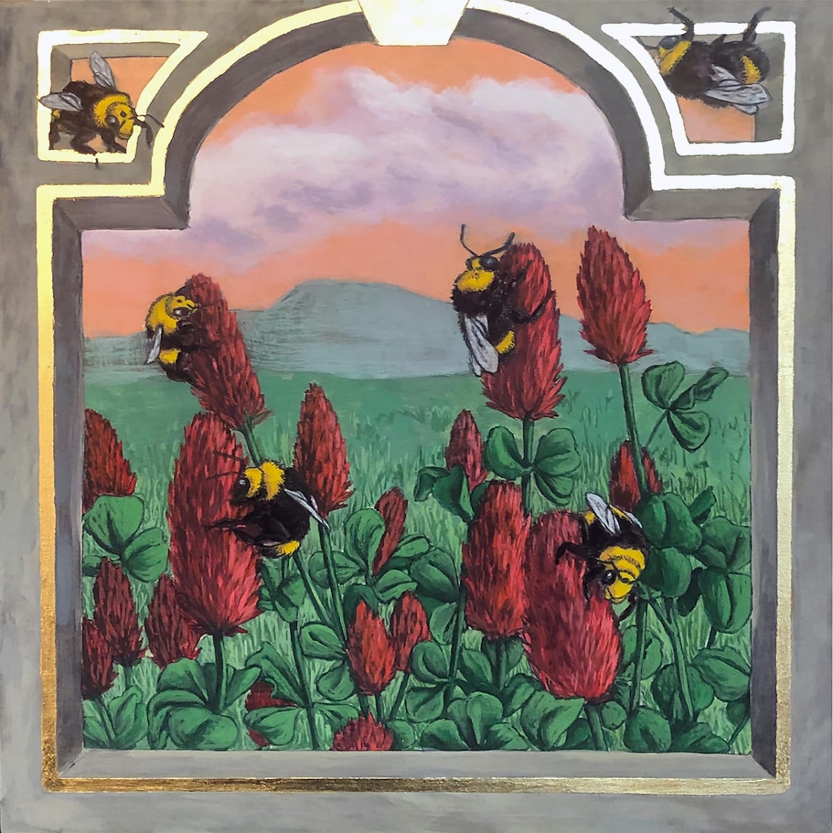 Crimson Bumble by Amber Chiozza 