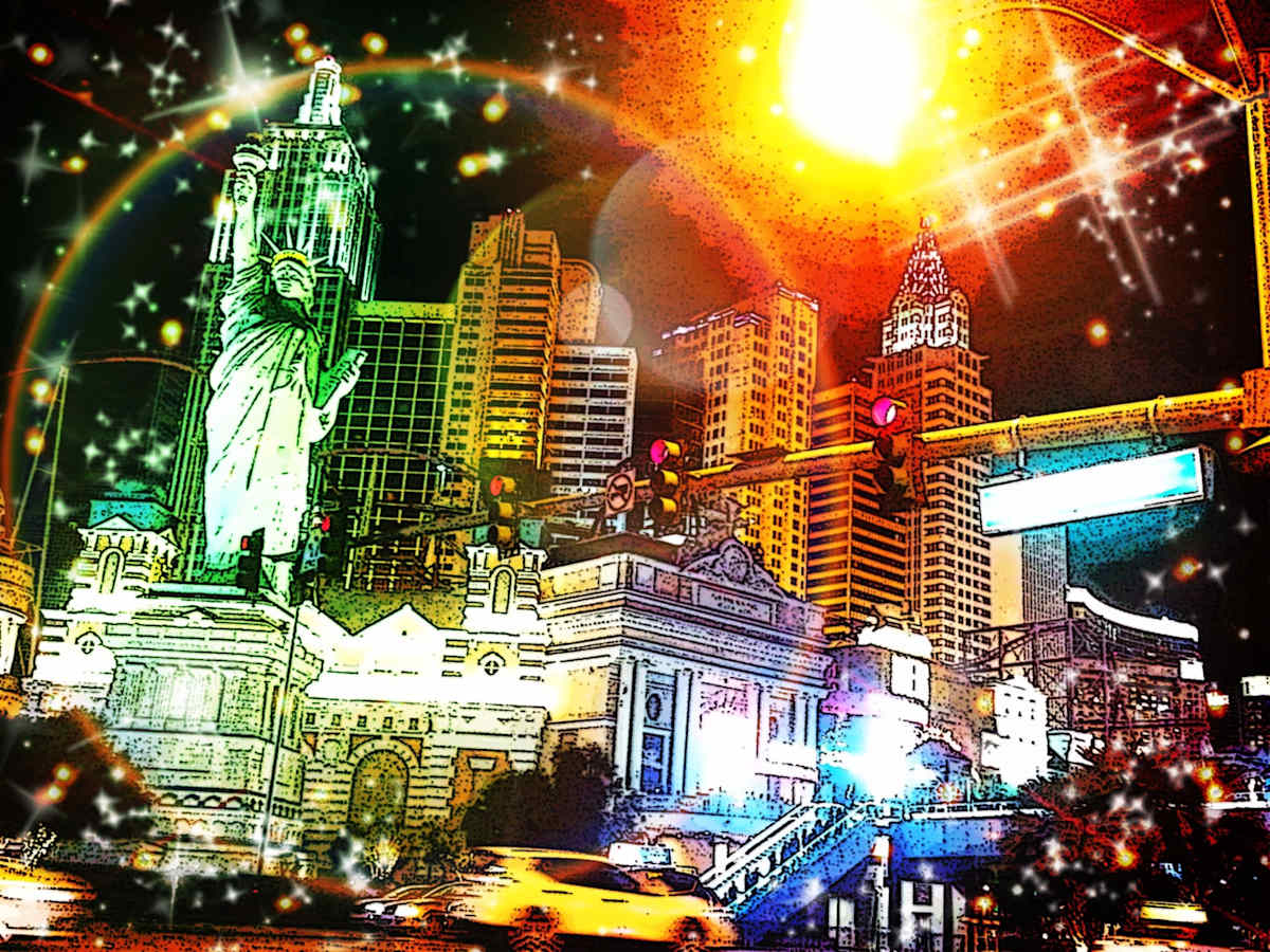 Midnight Sun Over NY, NY by Karen Buford 