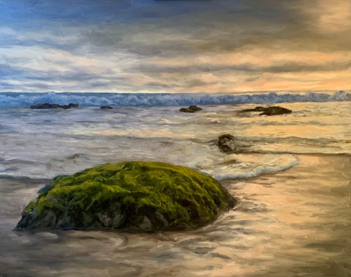 Cloudy Day at Crystal Cove by Eszter Csaki 