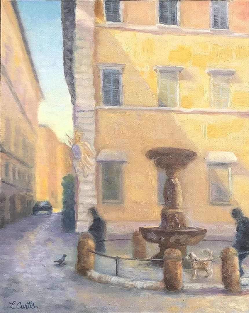 Peaceful Piazza Morning by Lisa Curtis 