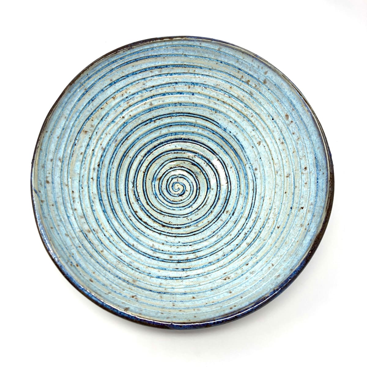 Light Blue Spiral Bowl by Dallas Franklin 