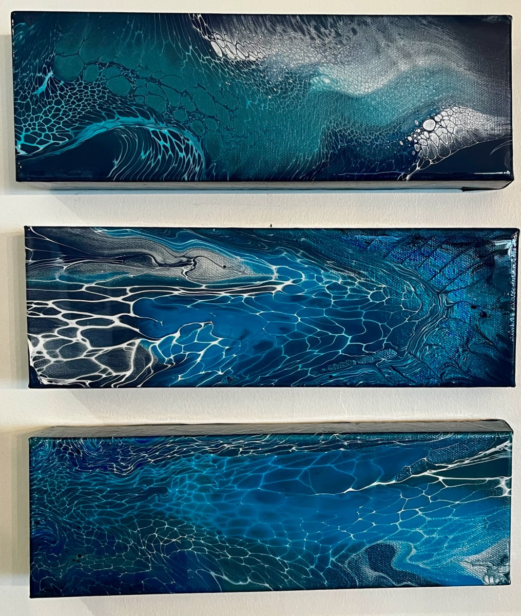 Ocean Triptych by Dana Labow Trevers 