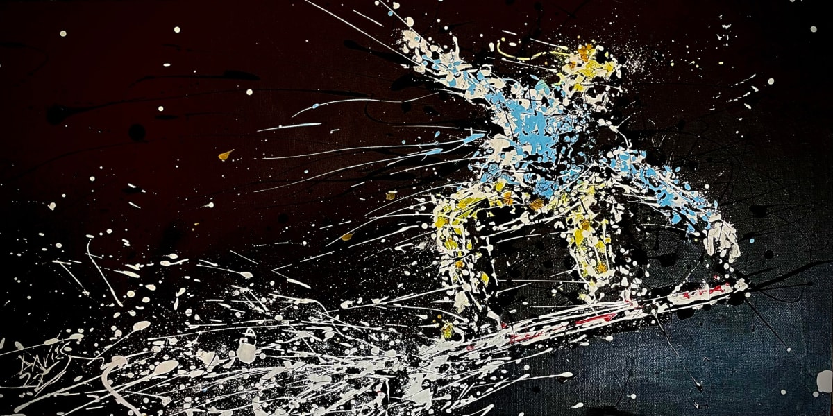 Splatter Snowboarder #1 by Michael Blair Davies 