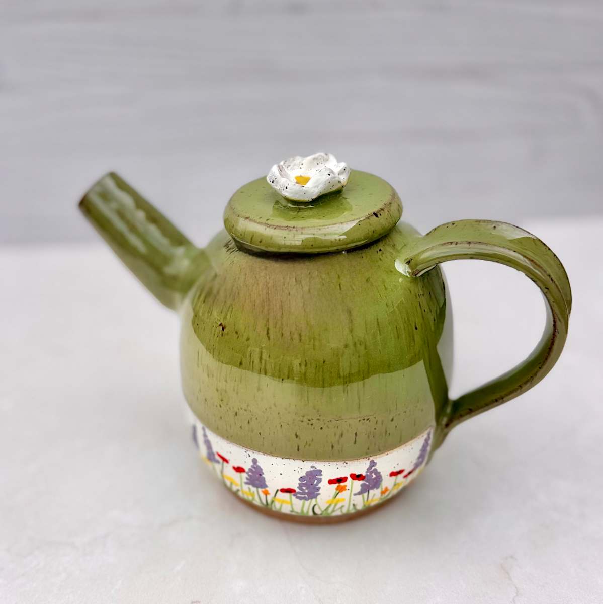 Wildflower Teapot by Katherine Drummond 