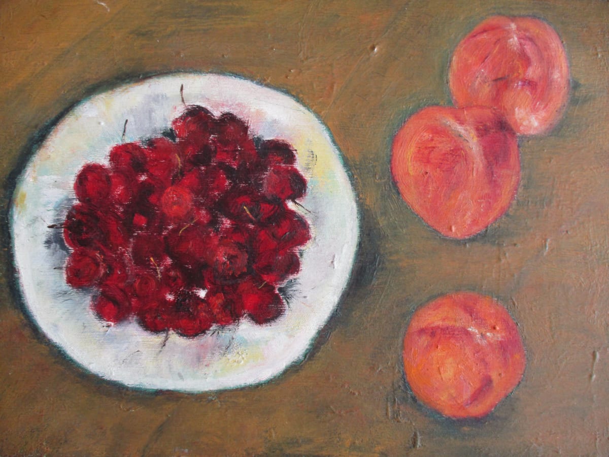 Cherries with Nectarines by Kathi J. Erickson 