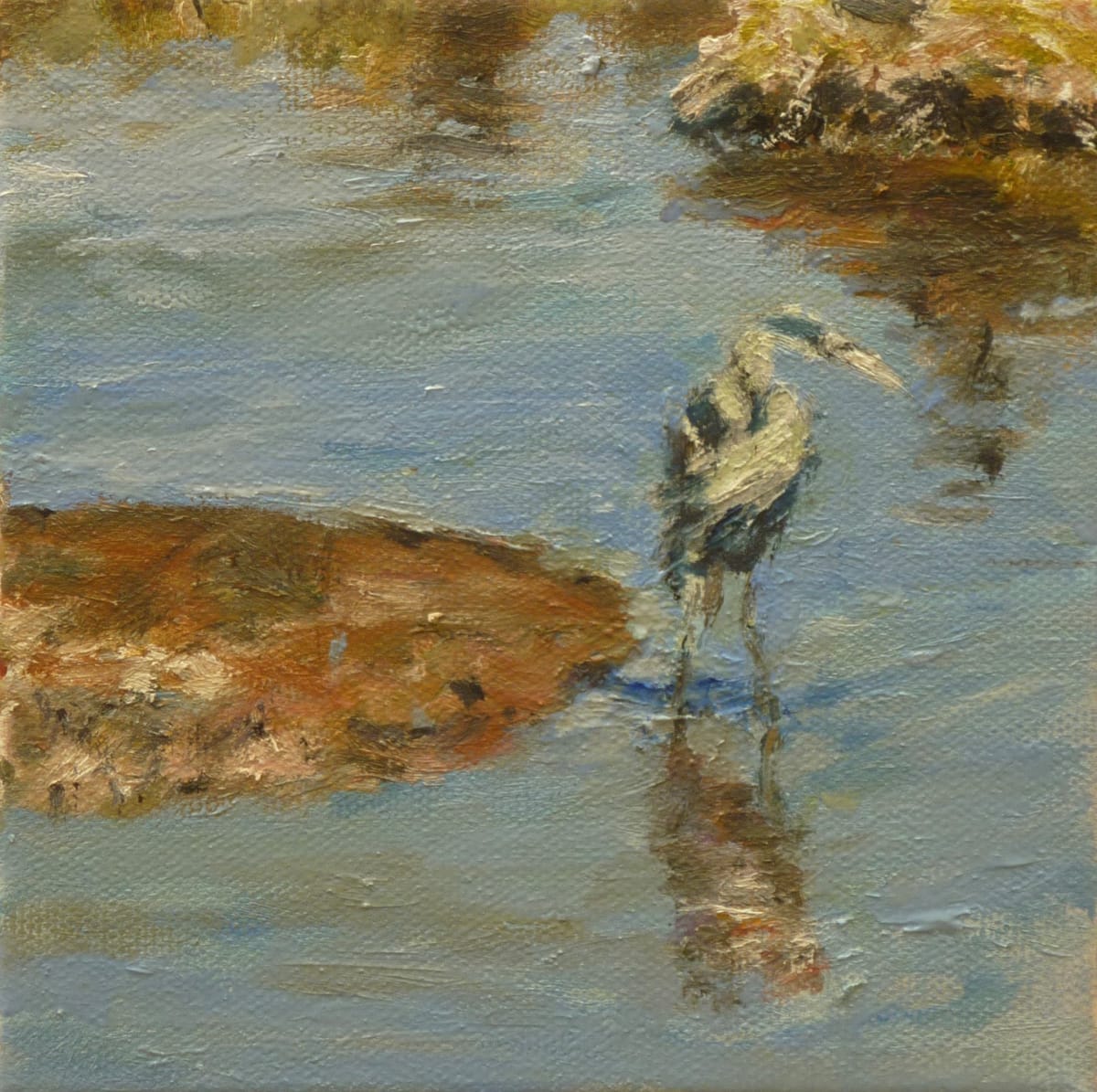 Blue Heron, Richmond Cove by Florence Gray-Ybarra 