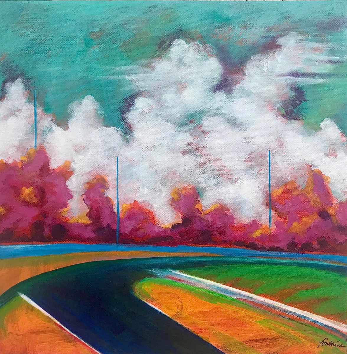 Red Light Clouds #1 by Elizabeth Fontaine-Barr 