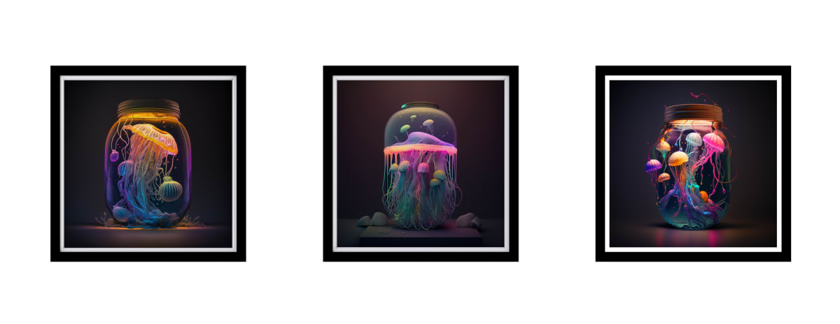 Afterlight: Jellyfish Series Tryptic by Brandon Gellis 